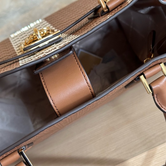 Michael Kors Hamilton medium leather lock key satchel&wallet Luggage NWT - Picture 11 of 12